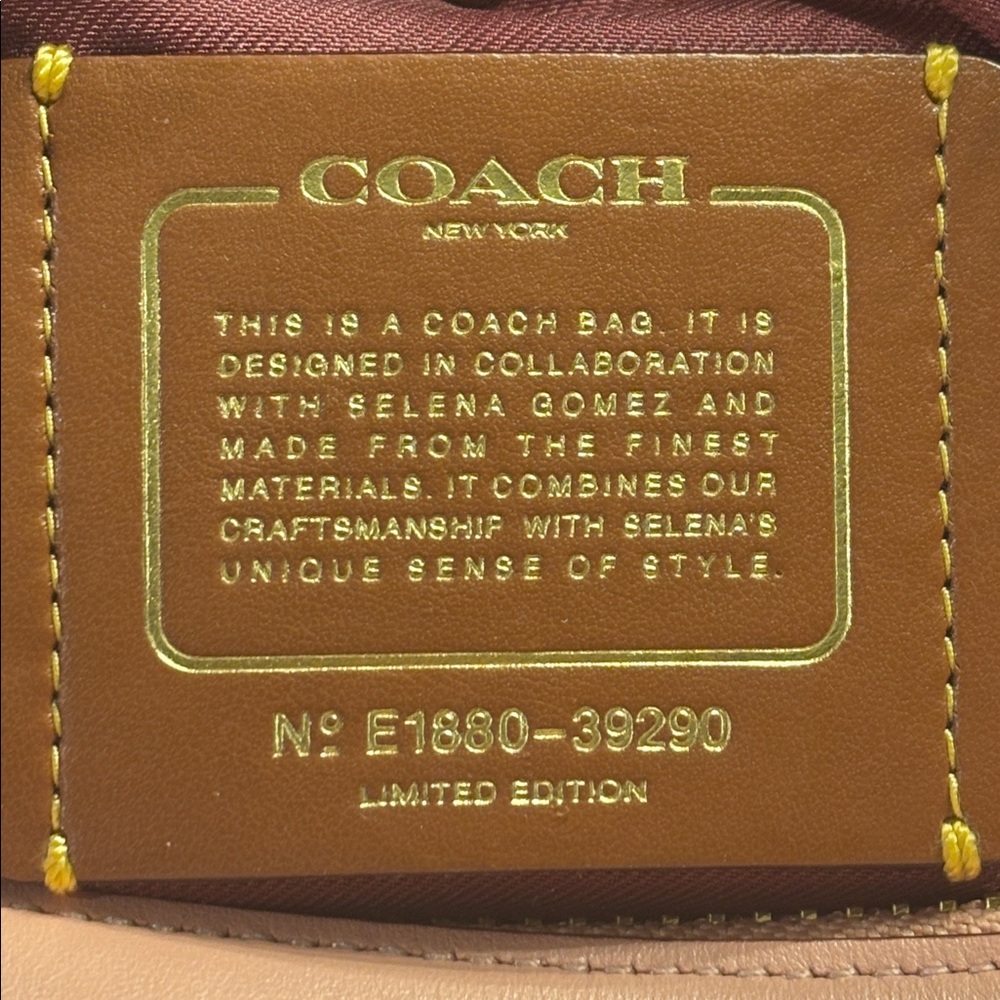 Coach x Selena Gomez Limited Edition Selena Bond Satchel - Peony Pink EUC - Picture 6 of 8